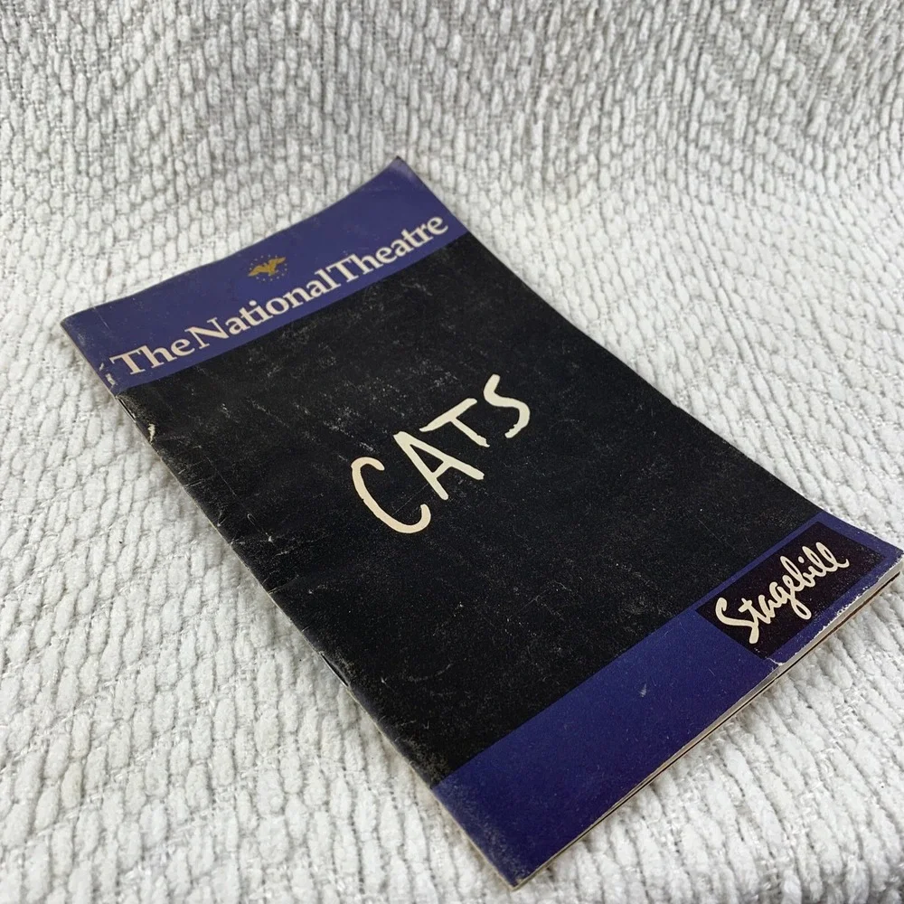 Cats at The National Theatre December 1993 Playbill‎ W/ Ticket Vintage Chanel Ad